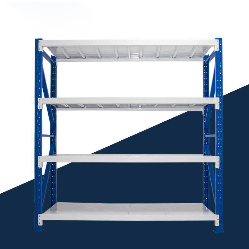 ชั้นวางสินค้า Micro Rack (ชั้นเดี่ยว Single Rack) สีทูโทน น้ำเงิน/ขาว W200 x D60 x H200 cm.