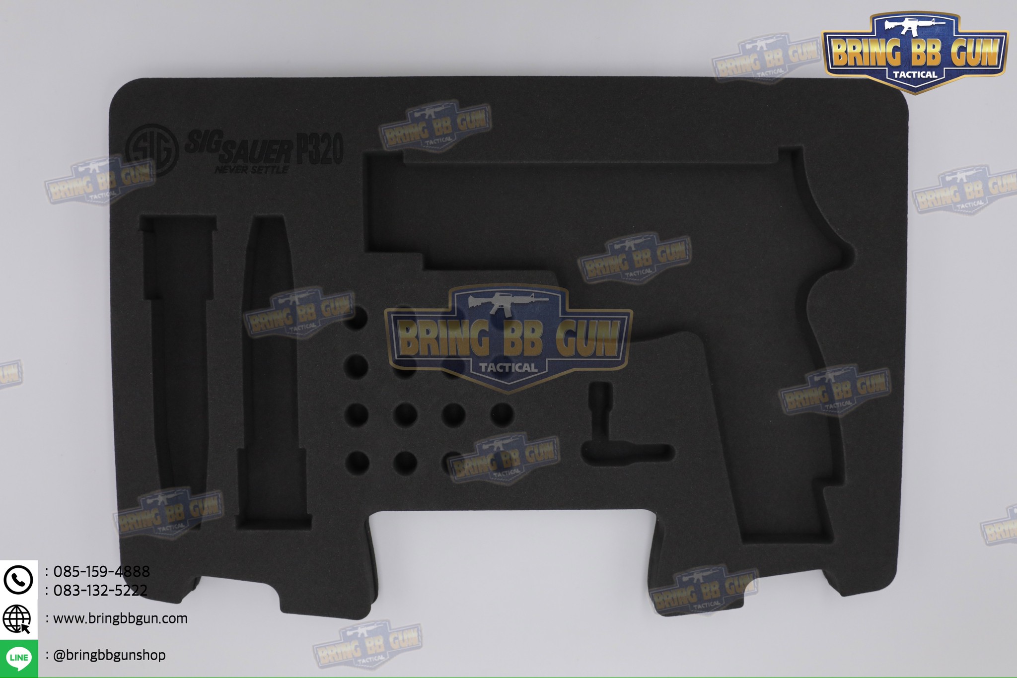 โฟม EVA ตัดเข้ารูปสำหรับกล่อง Glock / Sig Sauer (โฟม EVA ตัดเข้ารูปกันกระแทรก)