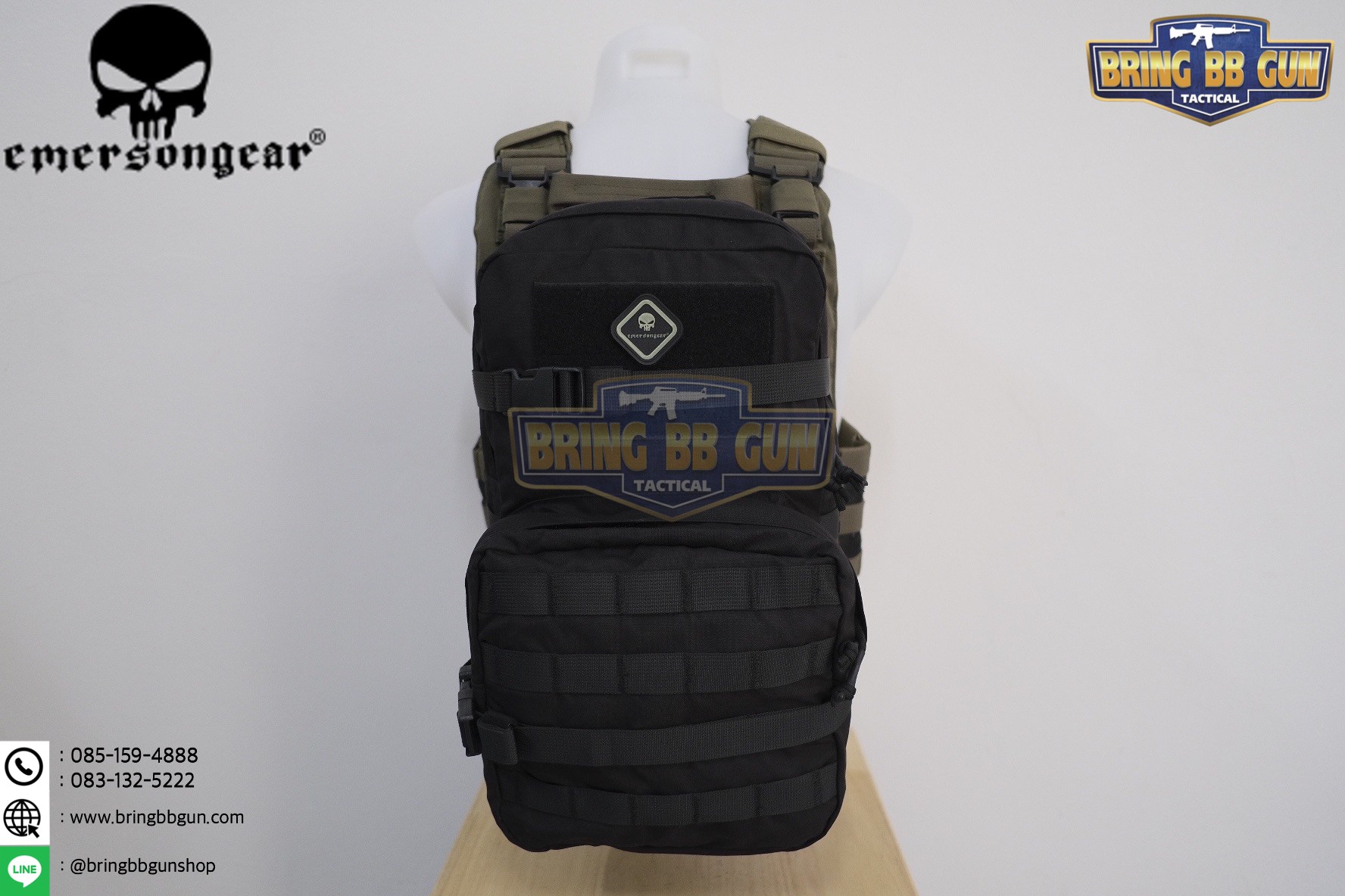 กระเป๋าติดเวส Modular Assault Pack w 3L Hydration (Modular Assault Pack w 3L Hydration Bag) ยี่ห้อ Emerson