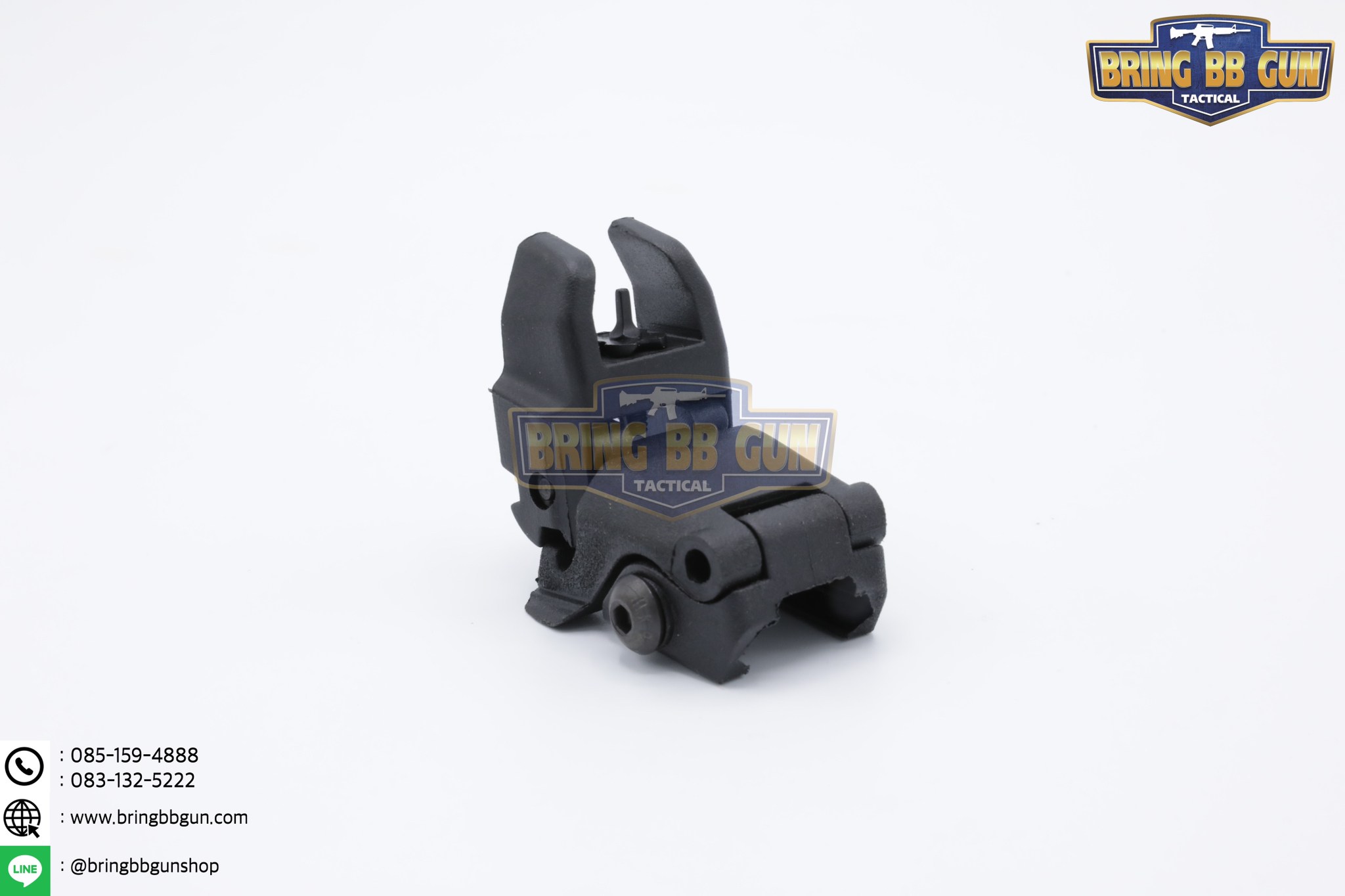 ศูนย์หน้า-หลังพับได้แบบพลาสติก ทรงMagpul รุ่น MBUS