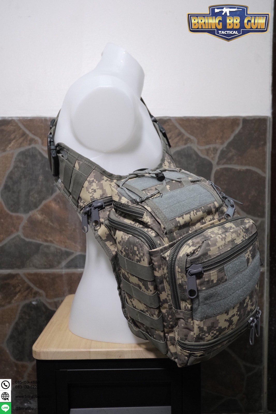 กระเป๋าสะพายข้าง-คาดอก รุ่น 6008 (สะพายกล้อง 6008)