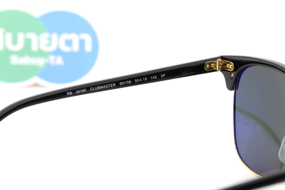 RayBan Clubmaster RB3016F 901/58 Polarized Lens