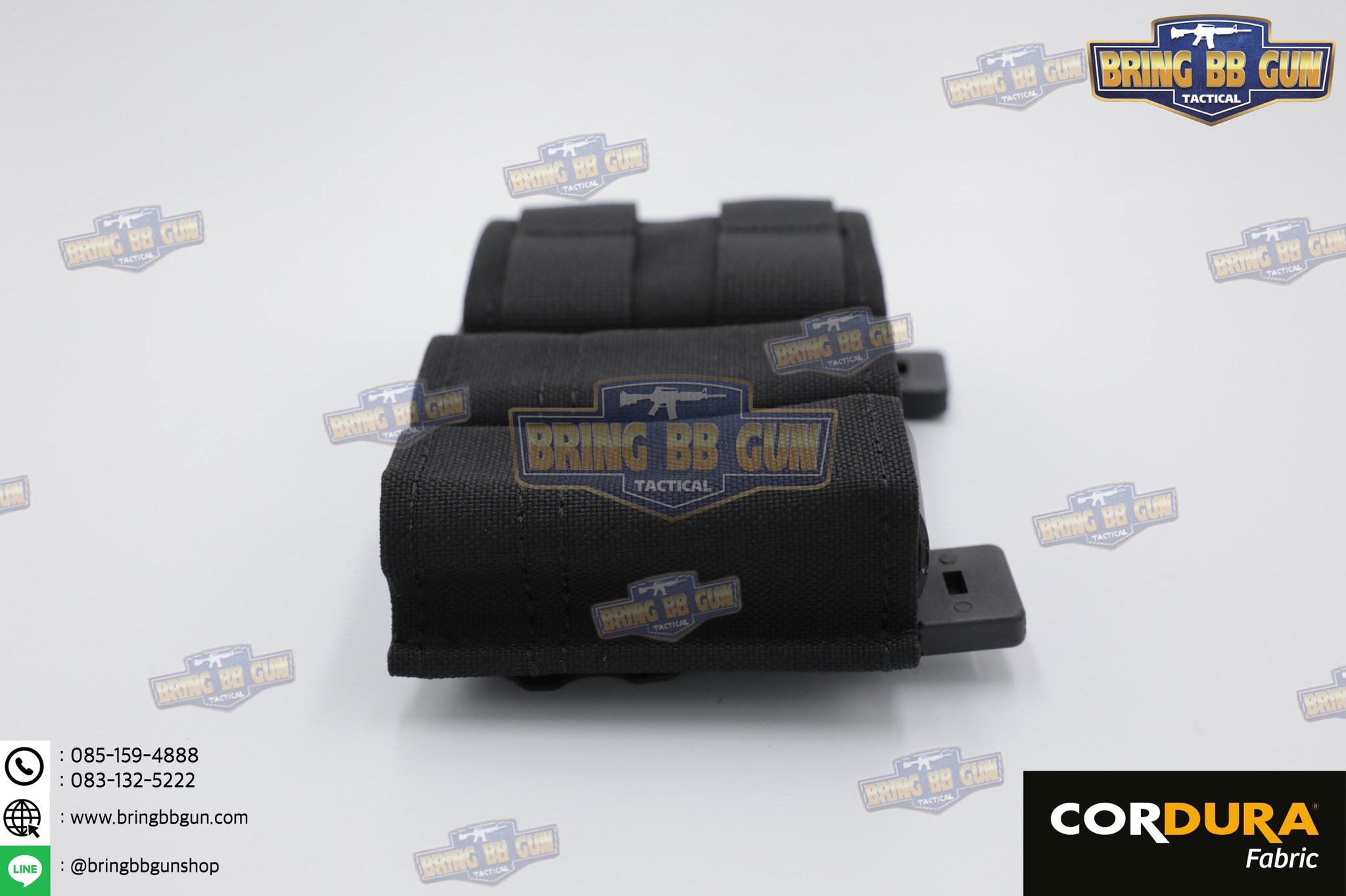 เพ้าแม็กกาซีน 2+1 (ปืนสั่น2ช่อง+ปืนยาว1ช่อง) (ซองแม็กกาซีน 2+1) (FAST 9MM &5.56 Double Mag Pouch)