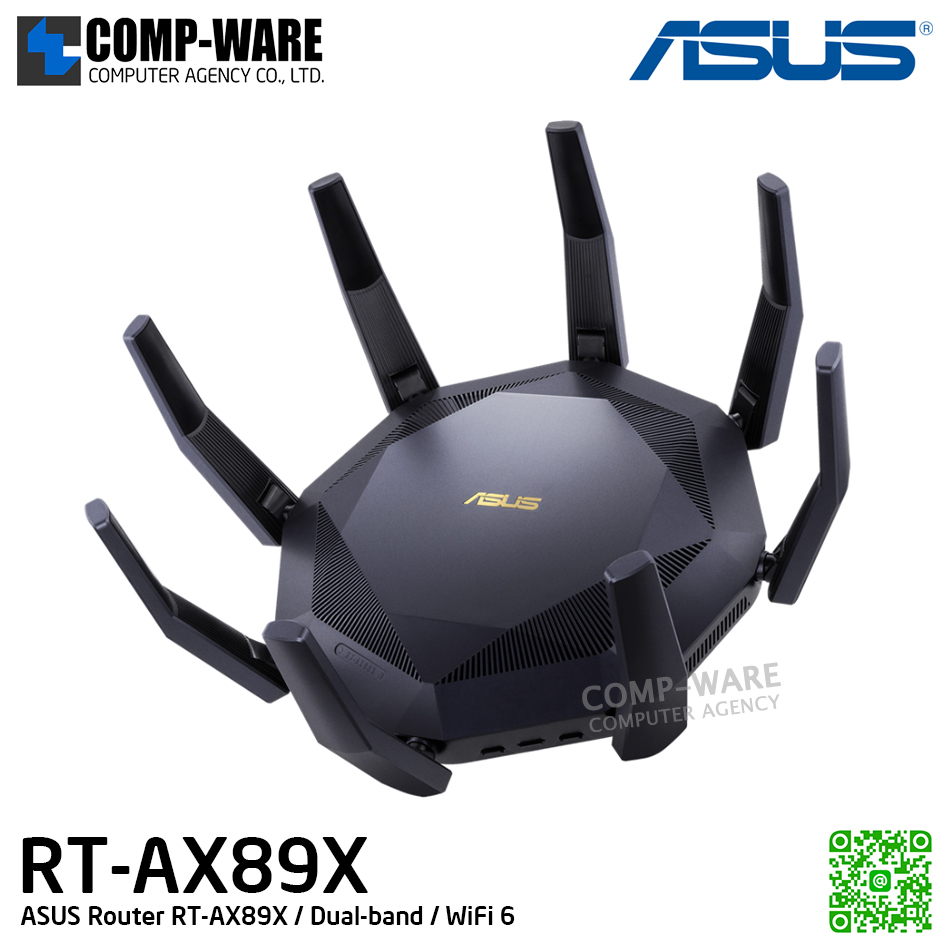 ASUS Router RT-AX89X / Dual-band / WiFi 6 - 3Y Warranty