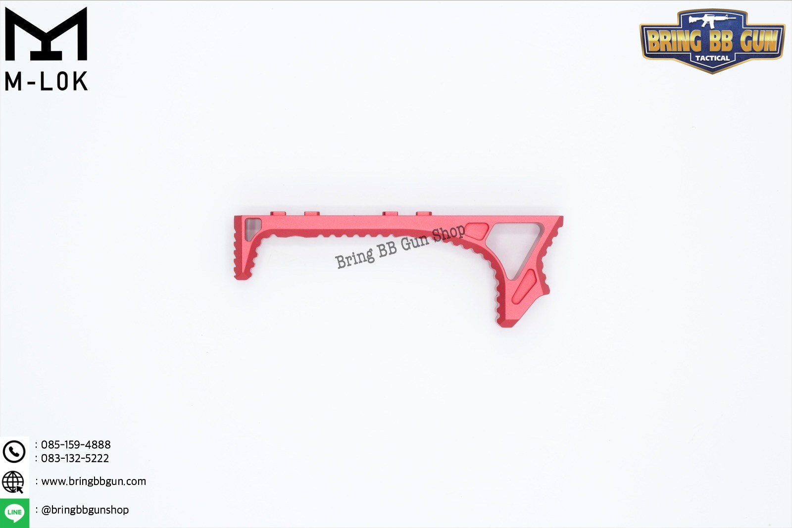 กริ๊ปมือหน้า ยี่ห้อ Castellan รุ่น Curve Foregrip CNC M-Lok (ใช้ได้กับชุดหน้าระบบราง M-Lock เท่านั้น)