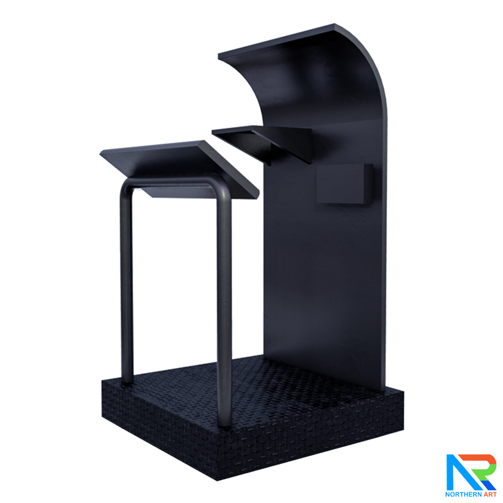 โพเดียมรปภ. เหล็กรุ่น GR-02 ขนาด (W) 85 x (L) 85 (H) 135 ซม. แข็งแรง ทนทาน ( สั่งผลิตสีที่ต้องการได้ )