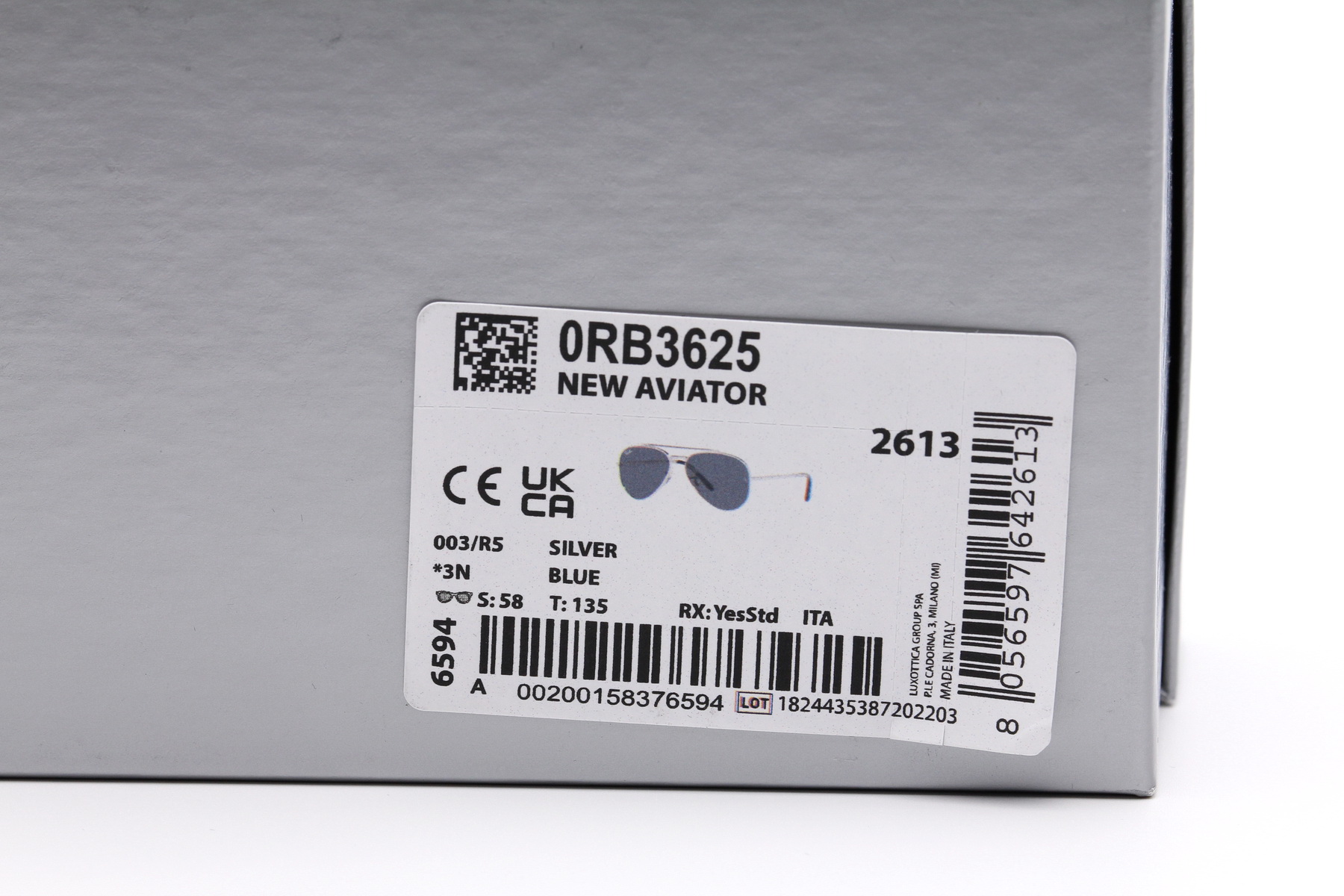 RayBan New Aviator RB3625 003/R5