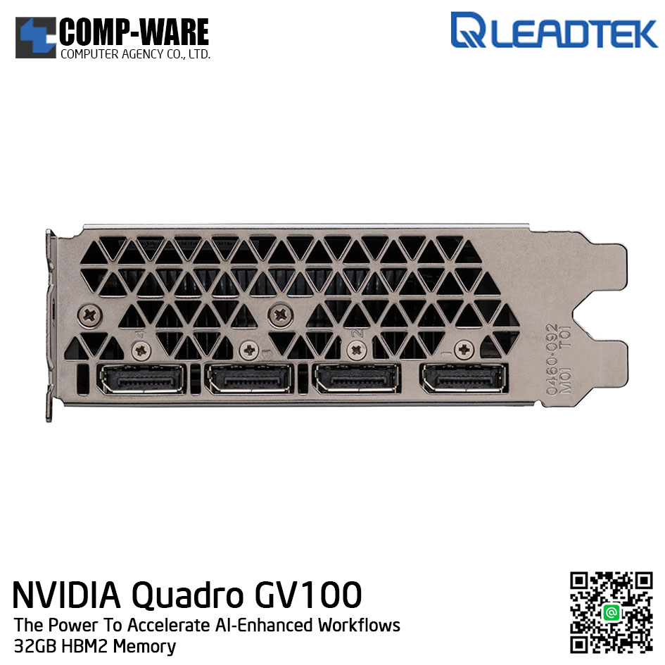 Leadtek Nvidia Quadro GV100 (32GB HBM2) Workstation Graphics Card
