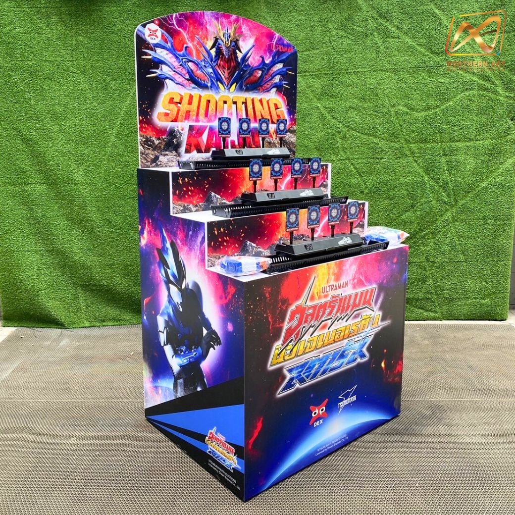 ตู้เกมส์ CARNIVAL เกมส์ยิงเป้าเคลื่อนที่ ขนาด (W) 80 x (L)64 x (H)160 cm. พร้อมเป้าเคลื่อนที่4แผ่น 3 ชุด ปืนกระสุนยาง 2 ชุด