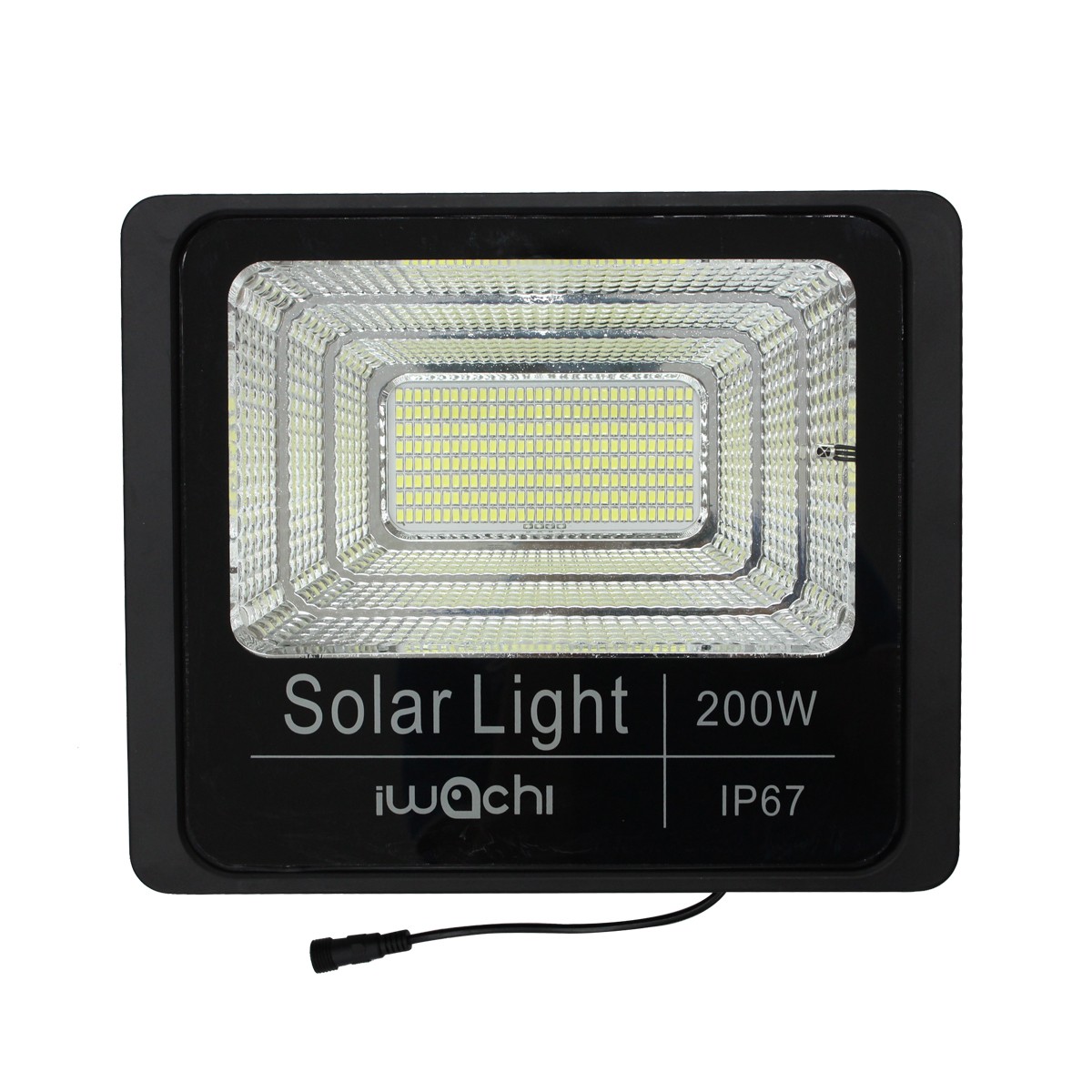IWC-FLOOD-LIGHT-SOLAR-IP67-200W-WH รุ่นมีรีโมทตั้งเวลา ปรับแสงได้