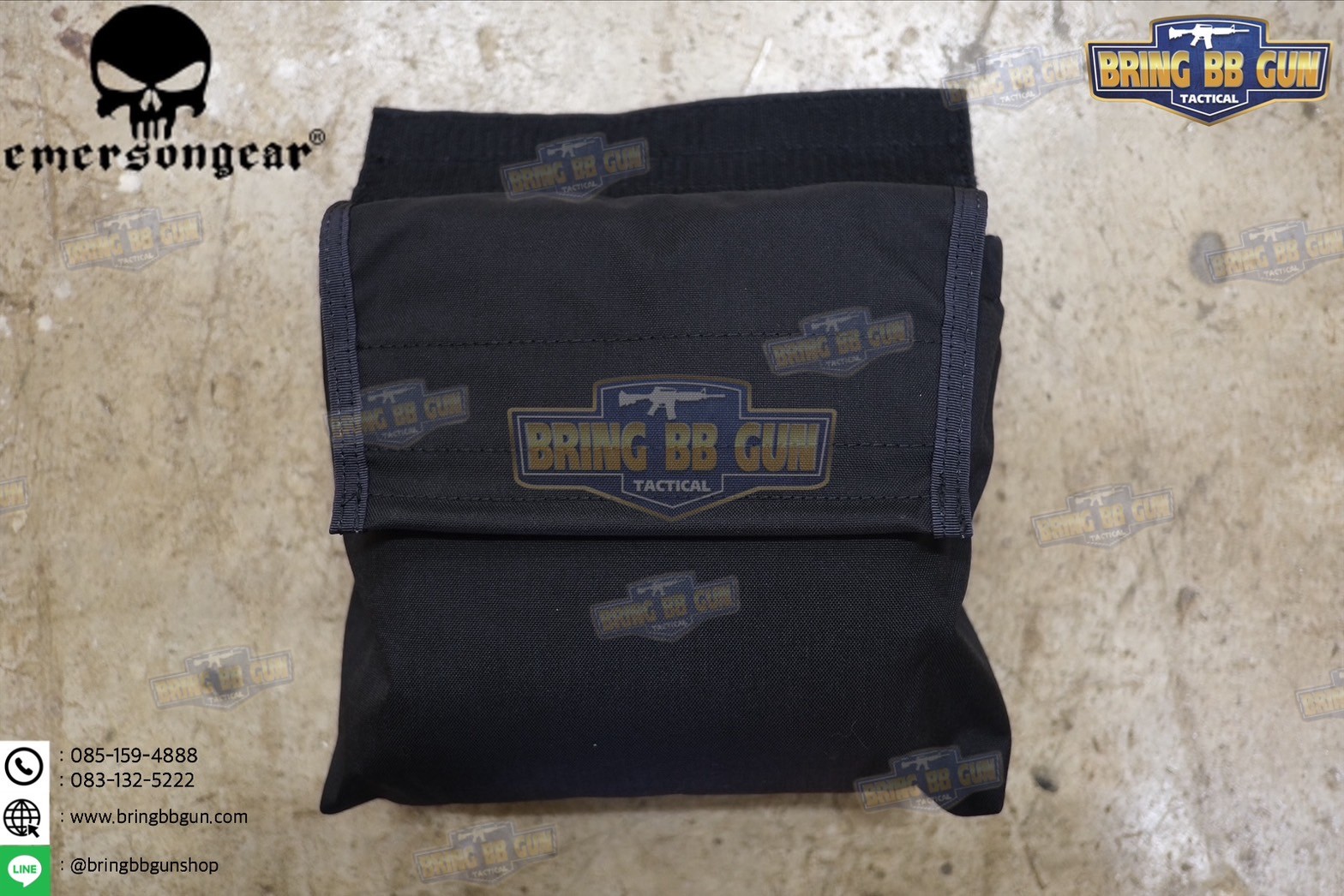 ถุงทิ้งแม็กกาซีนแบบพับได้ ยี่ห้อ Emerson (ถุงเก็บอุปกรณ์ แบบตีนตุ๊กแก) (Vest/Tactical Belt Paste Pouch)