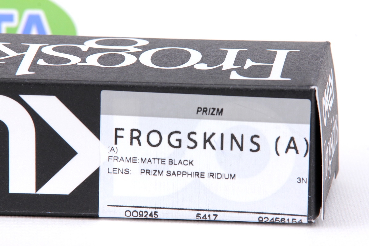 Oakley Frogskins Matte Black/Prizm Sapphire Iridium SKU#OO9245-61