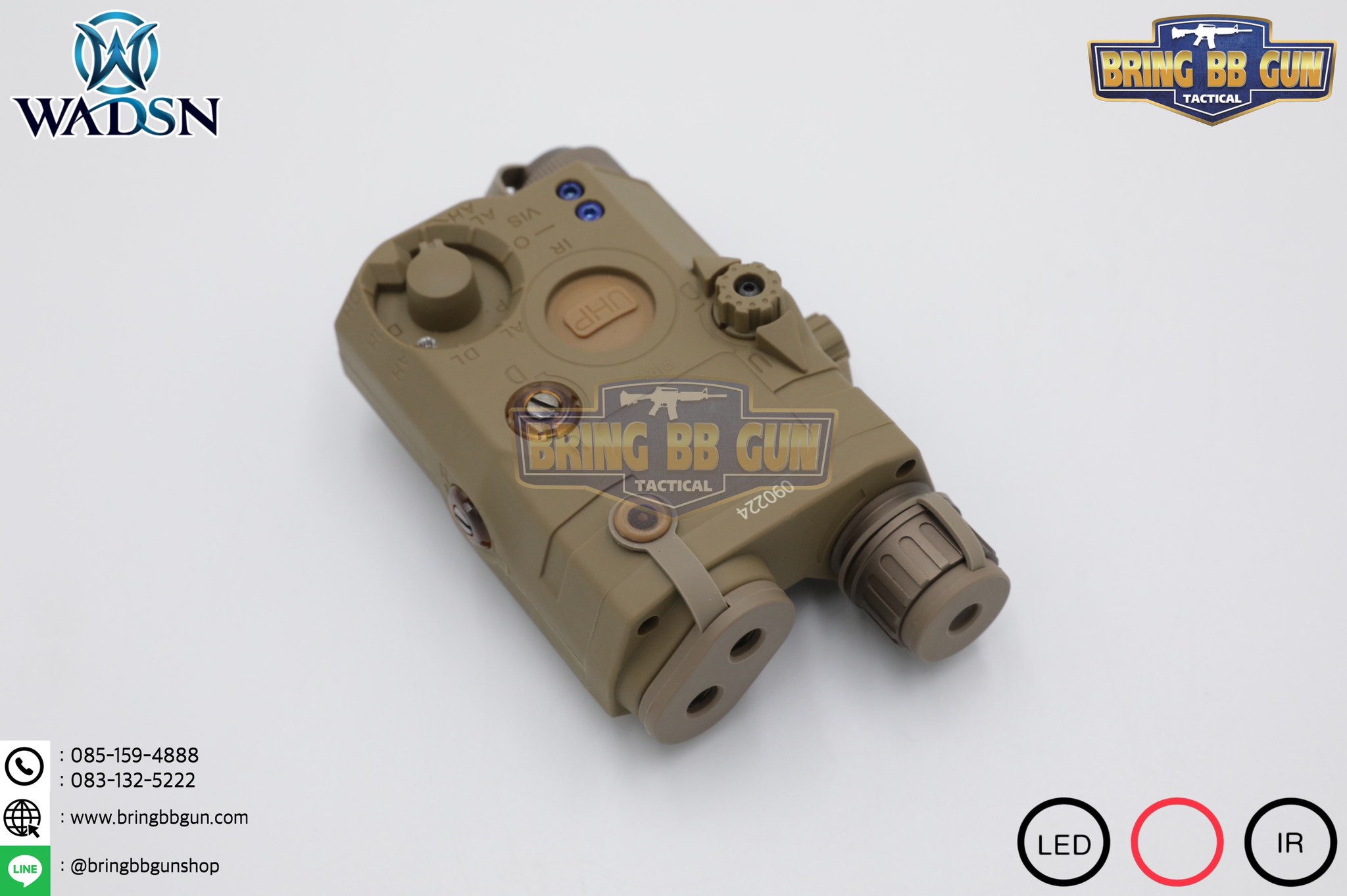 กล่อง PEQ-15 LA-5C Laser Pointer ยี่ห้อ WADSN รุ่น Real Grade (รุ่น Top) รุ่นไฟฉาย และ เลเซอร์สีแดง