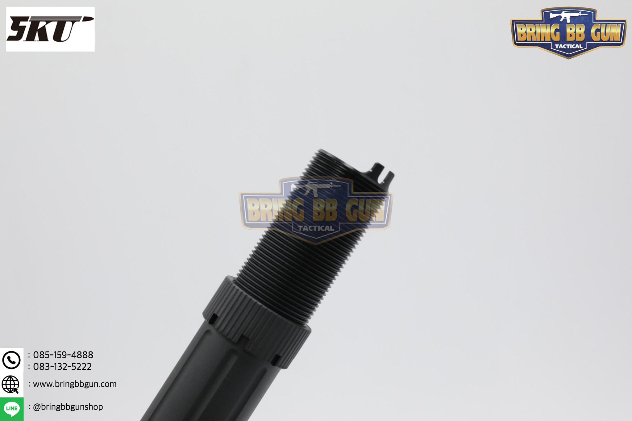 พานท้าย PDW RETRACTABLE ยี่ห้อ 5KU (พานท้าย PDW สำหรับปืนระบบแก็สที่มีลุกบัฟเฟอร์-สปริงบัฟเฟอร์)