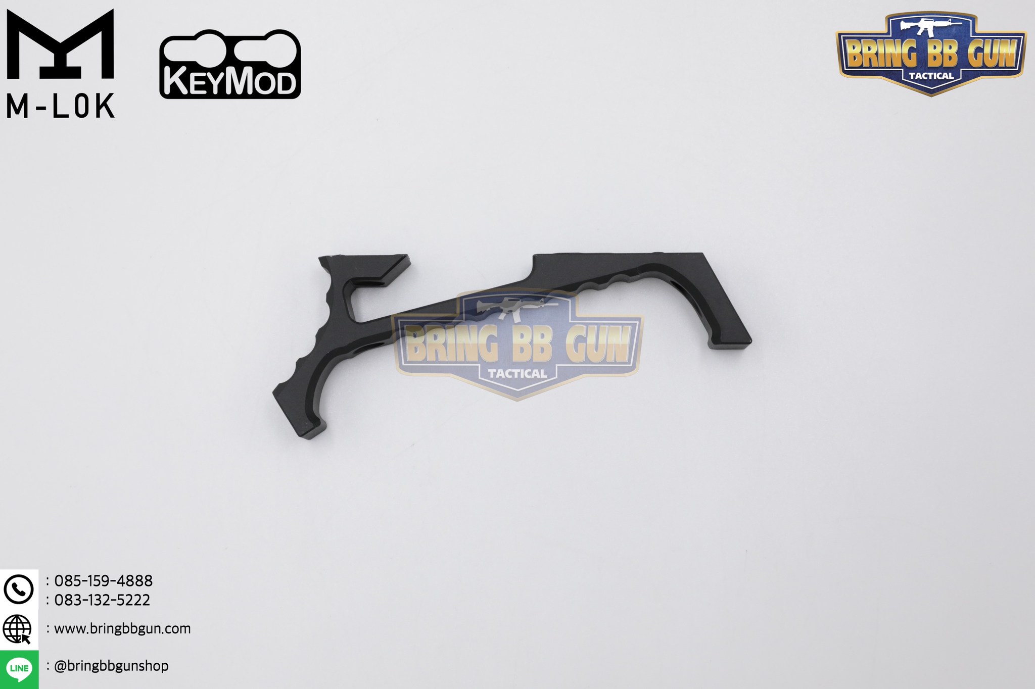 กริ๊ปมือหน้า VP23 (VP23 Tactical Angled Grip) (VP23 Tenaci Grip) (ใช้ได้กับชุดหน้าระบบราง M-Lok และ Keymod)