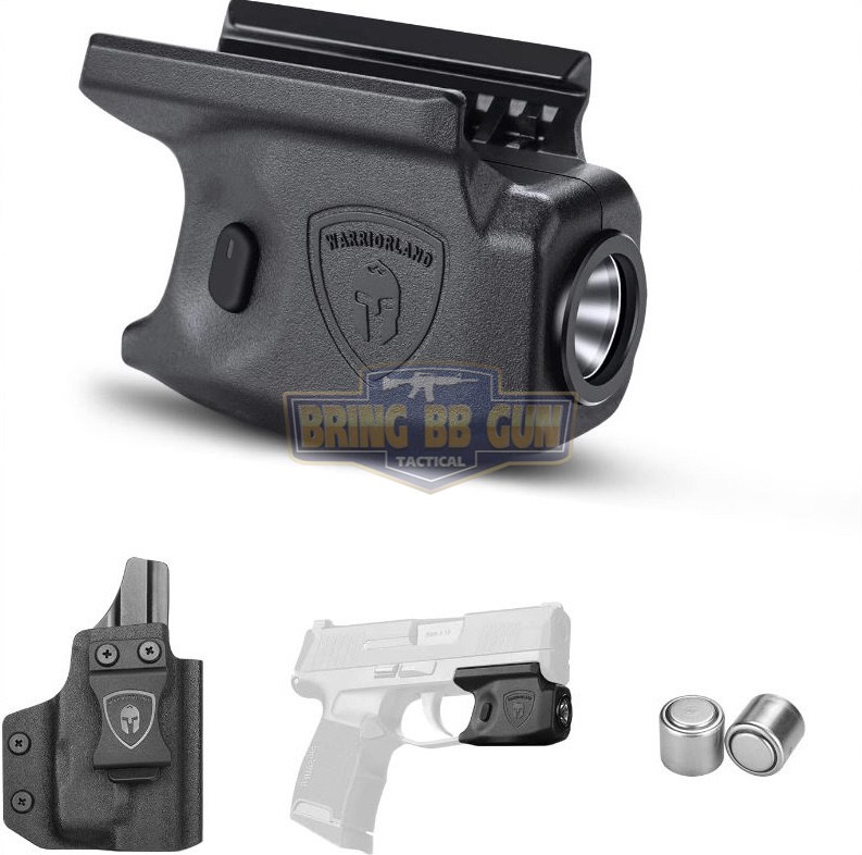 ไฟฉายติดปืน Sig Sauer P365 + ซองปืนพกใน Kydex ยี่ห้อ Warriorland รุ่น SL-1 + Kydex Holster