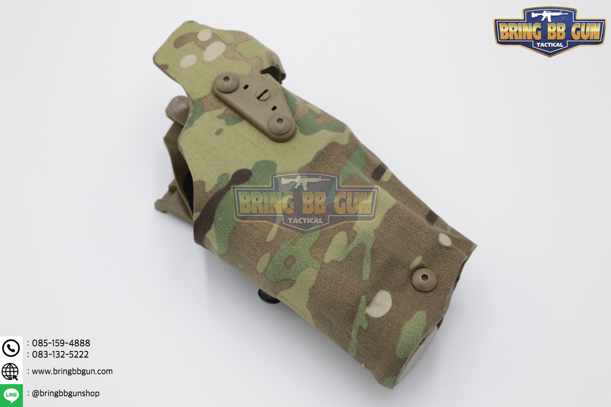 ซองปืนพกนอกปลดนิ้วโป้ง สำหรับGlock และ ไฟฉาย (Glock 17 + X300) ◼ มือขวา ◼