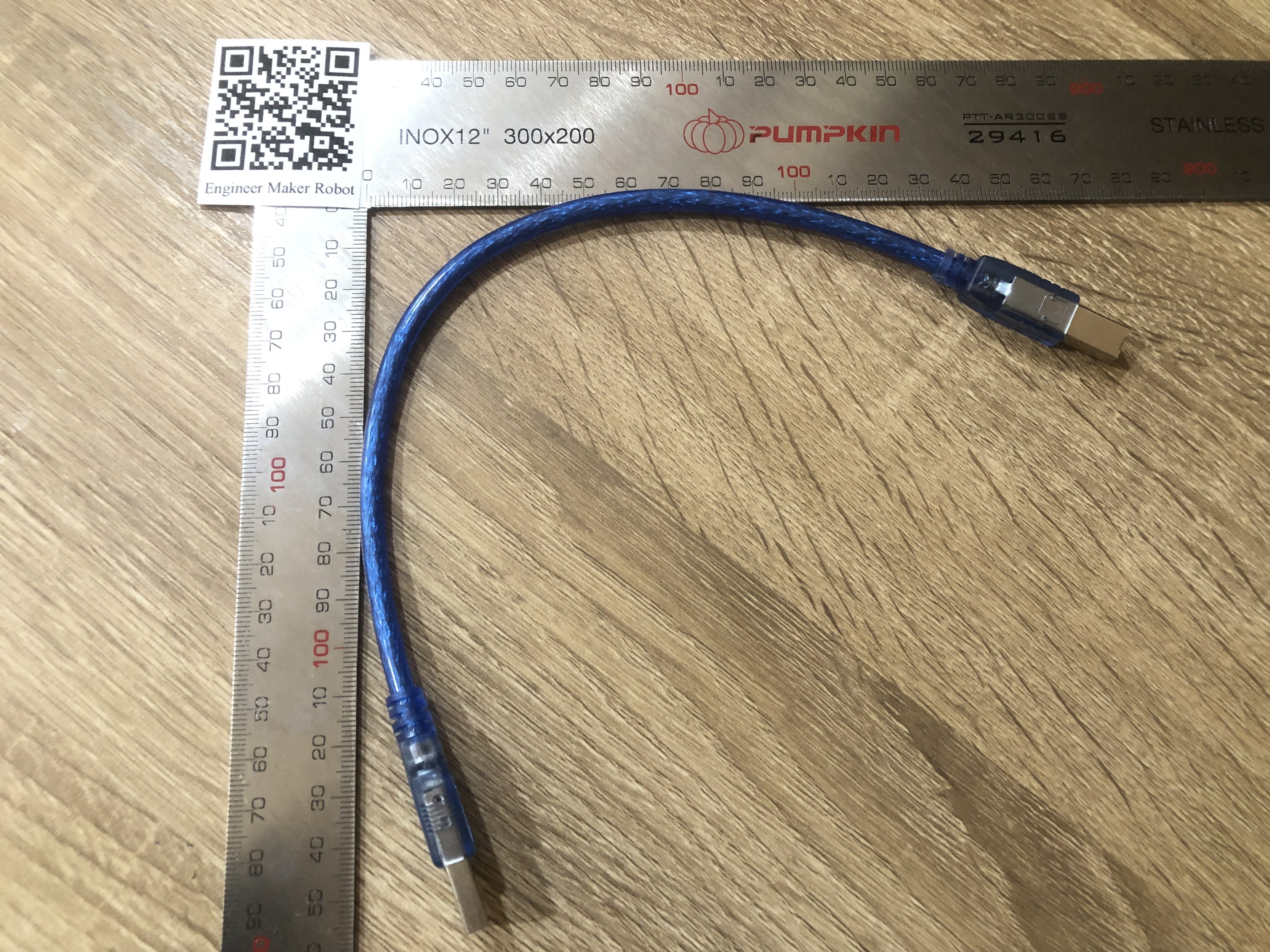 สาย USB สำหรับบอร์ด Arduino UNO R3 หรือ Arduino MEGA 2560 ยาว 30 cm