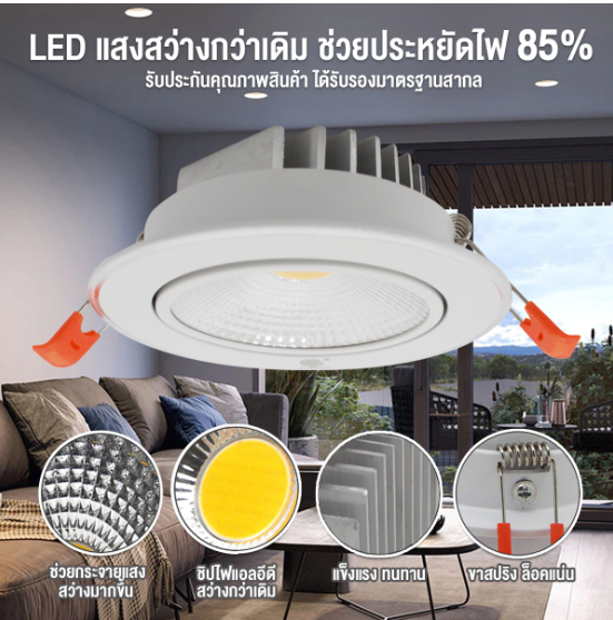 LED DOWN LIGHT 3.5นิ้ว ขนาด 9W
