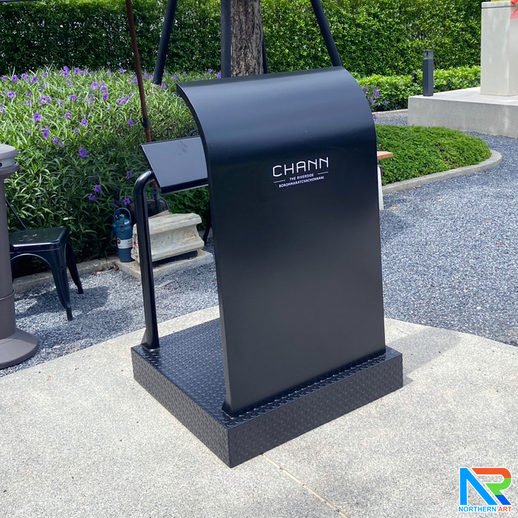 โพเดียมรปภ. เหล็กรุ่น GR-02 ขนาด (W) 85 x (L) 85 (H) 135 ซม. แข็งแรง ทนทาน ( สั่งผลิตสีที่ต้องการได้ )