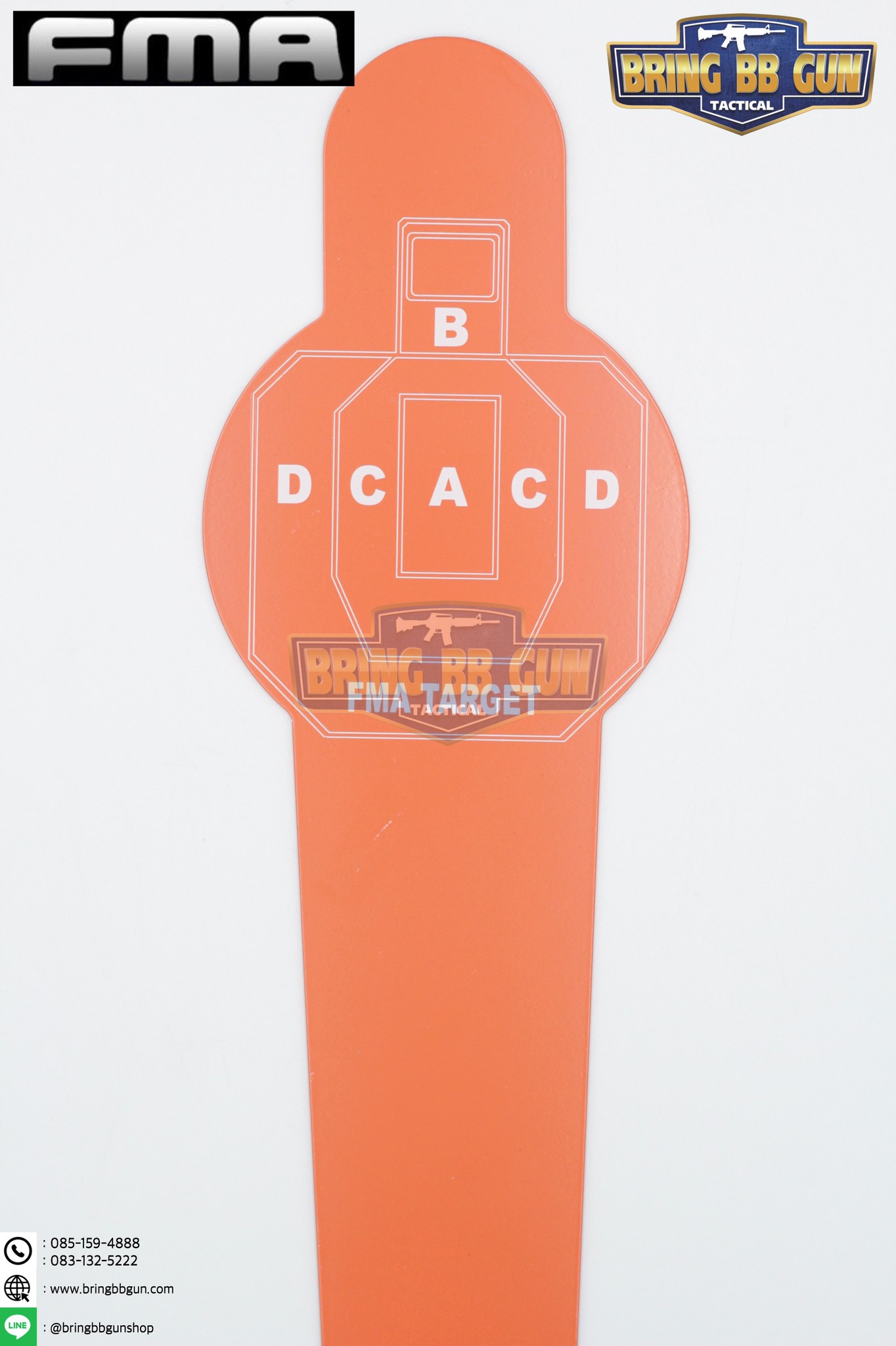 เป้าเพลตเหล็กล้มได้สำหรับฝึกซ้อมยิงปืนบีบีกัน ยี่ห้อ FMA รุ่น A (เป้าซ้อมยิงรูปคน) (เป้าล้ม)