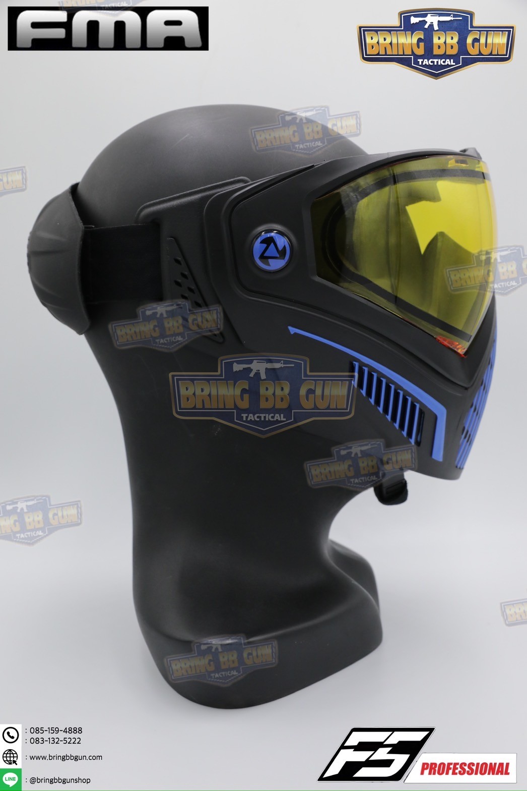 หน้ากาก F5 ยี่ห้อ FMA (FMA F5 STORM GOGGLE MASK) (F5 Professional) (Storm Goggle Mask)