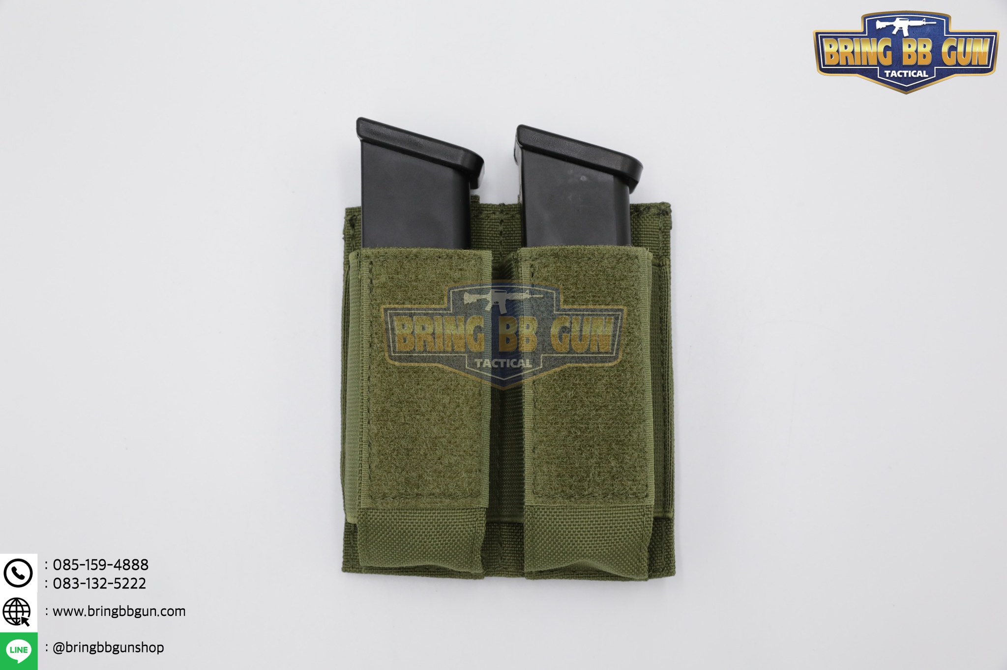 เพ้าเเม็กกาซีนปืนสั้นคู่แบบผ้า M5 (ซองแม็กกาซีนคู่แบบผ้า M5)
