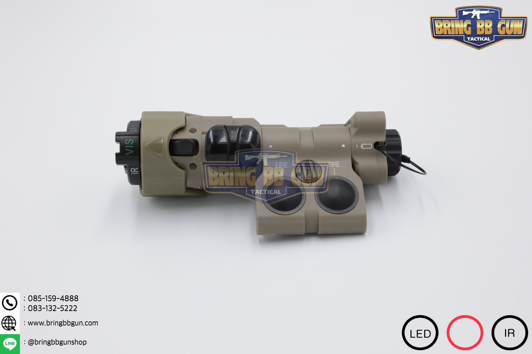 กล่องไฟฉาย+เลเซอร์ชี้เป้า+ไฟฉายIR+เลเซอร์ชี้เป้าIR (อุปกรณ์เล็งช่วยส่องสว่าง) B.E. Meyer รุ่น MAWL-C1+