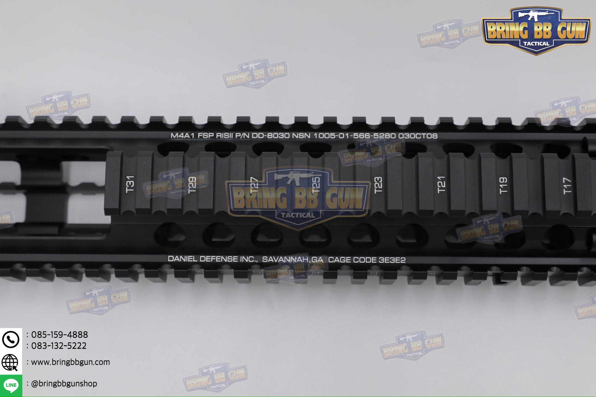 ชุดหน้า ยี่ห้อ Daniel Defense MK18 FSP RIS II รุ่นความยาว 12.5" ระบบราง Picatinny (ราง20mm.) (M4A1 FSP RAIL INTERFACE SYSTEM) (RIS II) (Front Sight Post) (FSP)