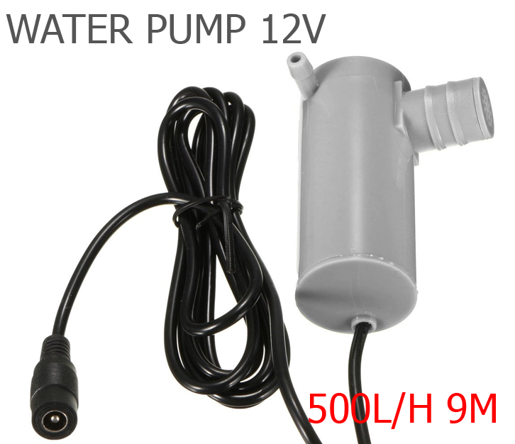 ปั๊มน้ำ DC12V 500ลิตร/ชั่วโมง สูง 9 เมตร