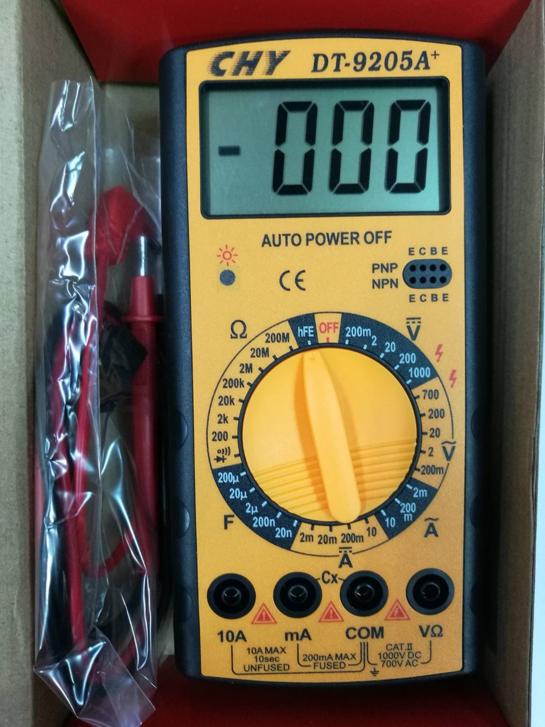 Digital multimeter CHY DT-9205a ครบทุกฟังช์ขั่นพื้นฐาน ราคาประหยัด