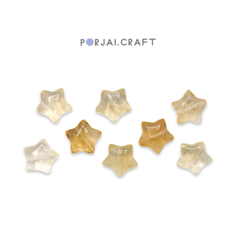 Citrine Star Beads ลูกปัดดาวซิทริน
