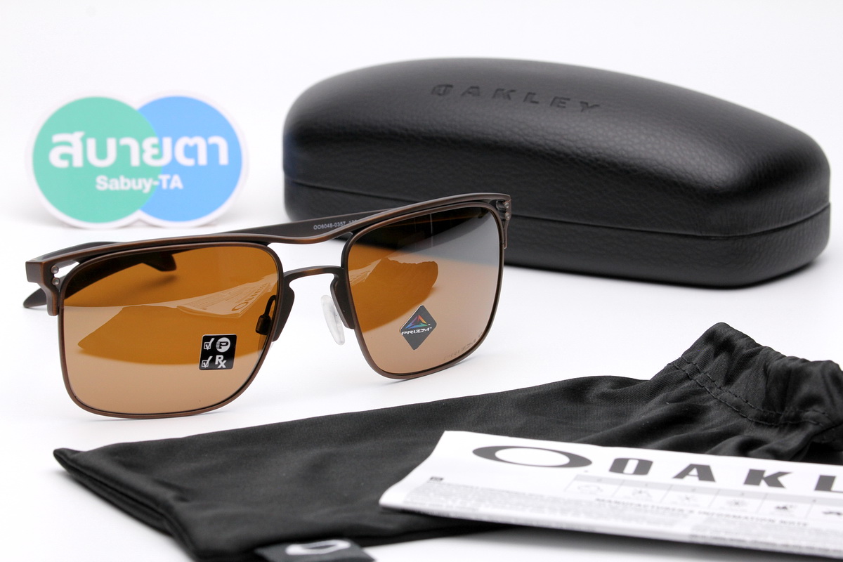 Oakley HOLBROOK TI Satin Toast/Prizm Tungsten Polarized SKU#OO6048-03