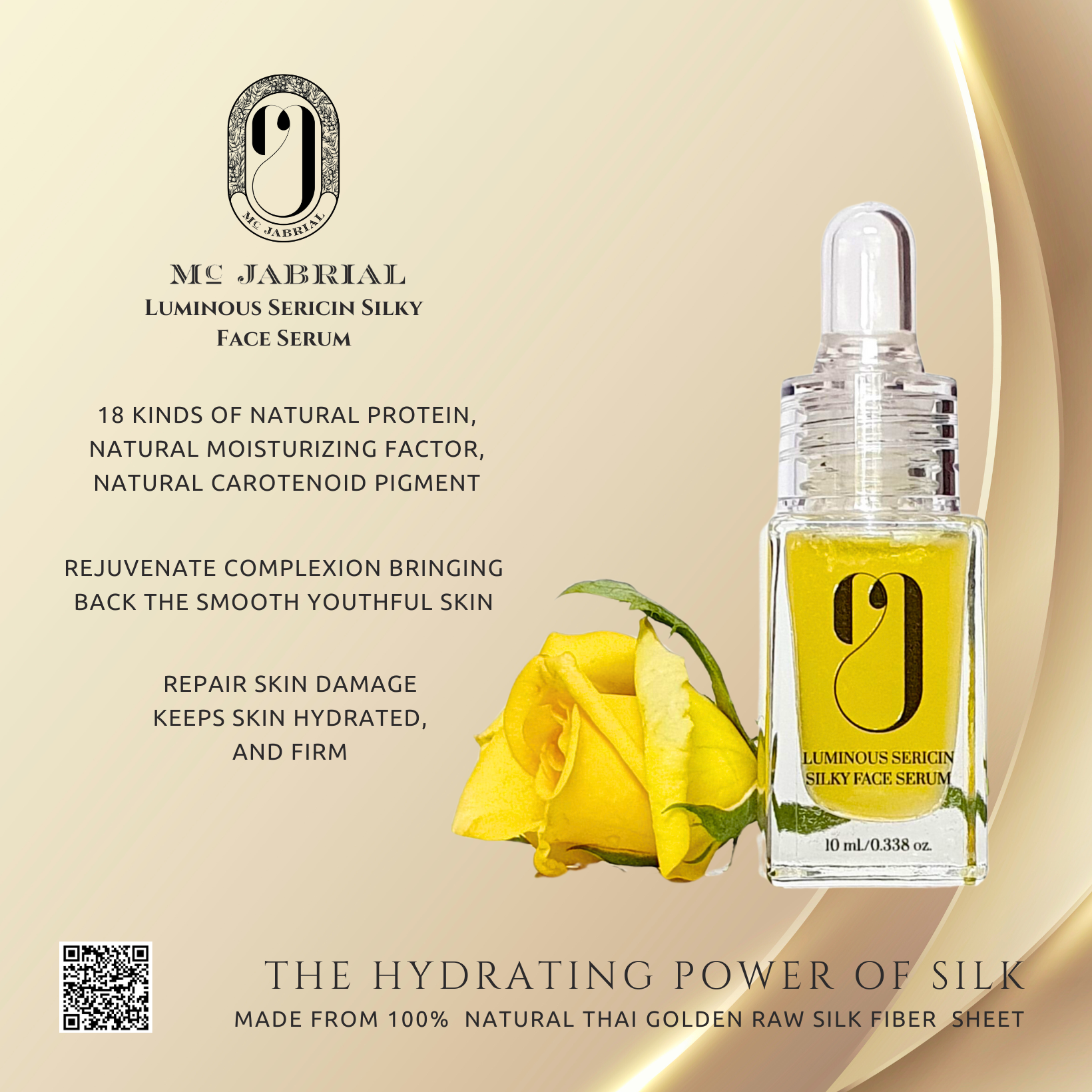 Gift box - Luminous Sericin Silky Face Serum 10ml x 4 .กิ้ฟเซท ลูมินัส เซริซิน ซิลค์กี้ เฟส เซรั่ม ขนาด 10มลx4