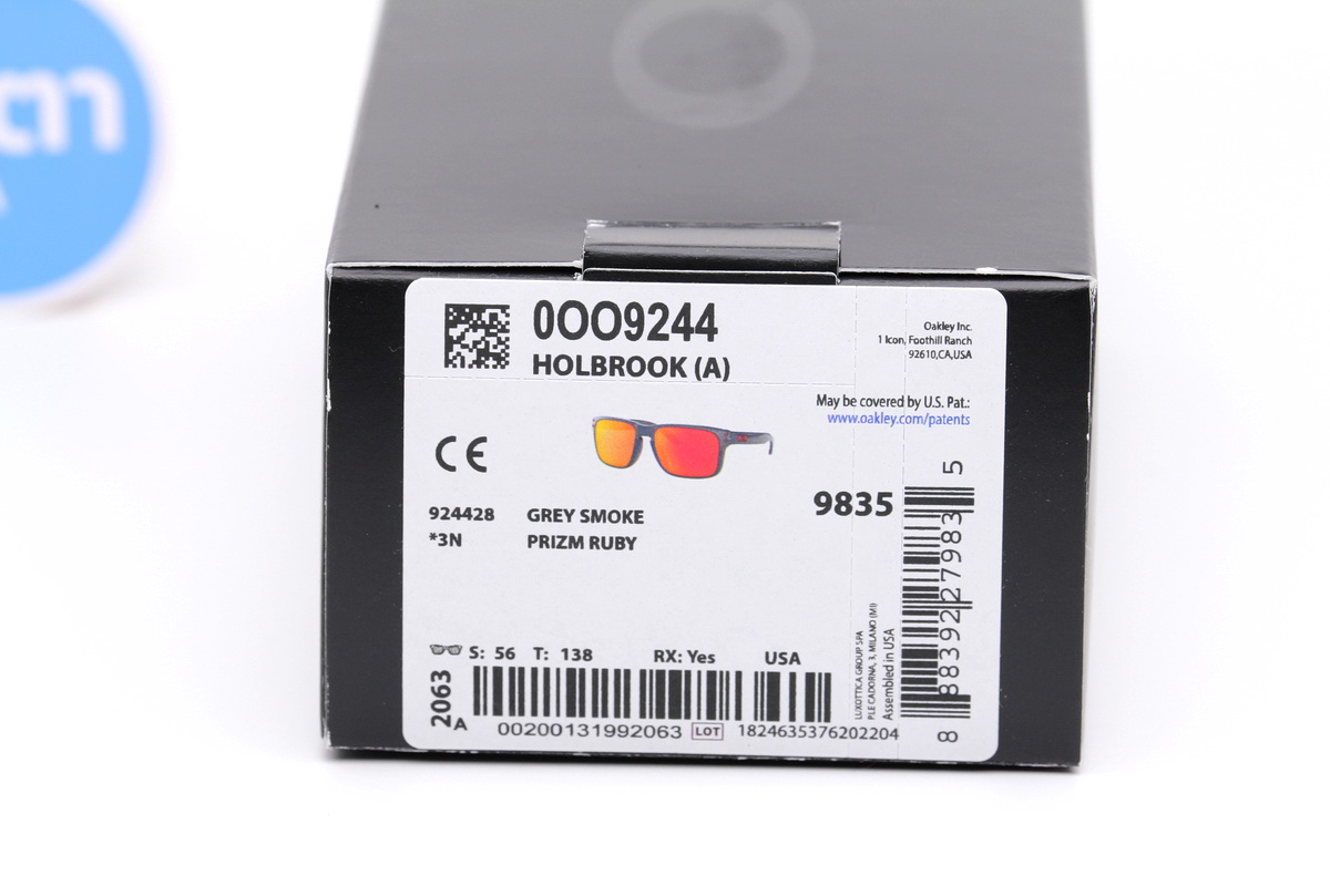 Oakley HOLBROOK Grey Smoke/Prizm Ruby SKU#OO9244-28 (ASIA FIT)