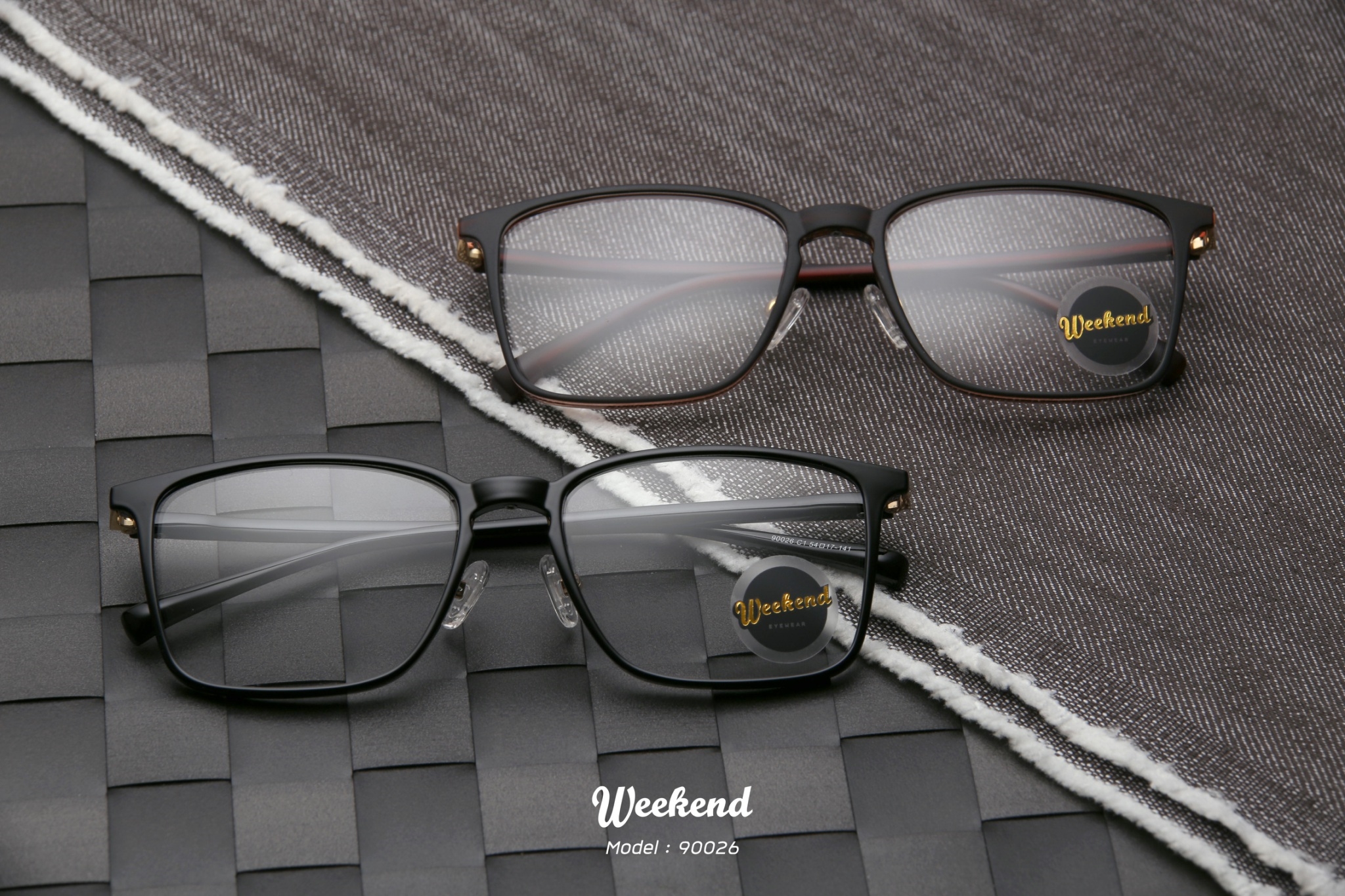กรอบแว่นสายตา Weekend 90026 C1 Black
