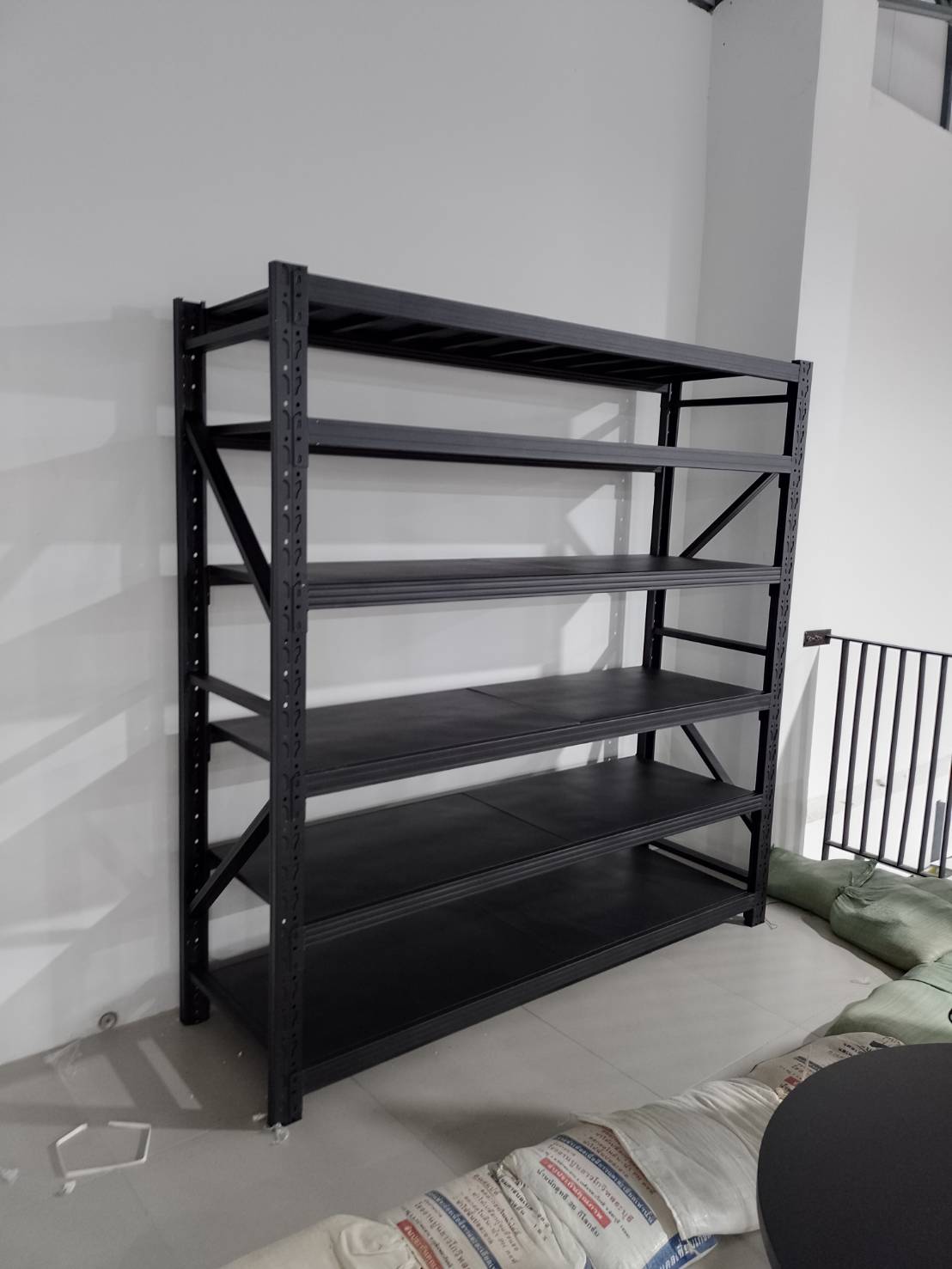 Micro Rack W200xD60xH200cm. (สีดำ) ชั้นเหล็กวางสินค้า