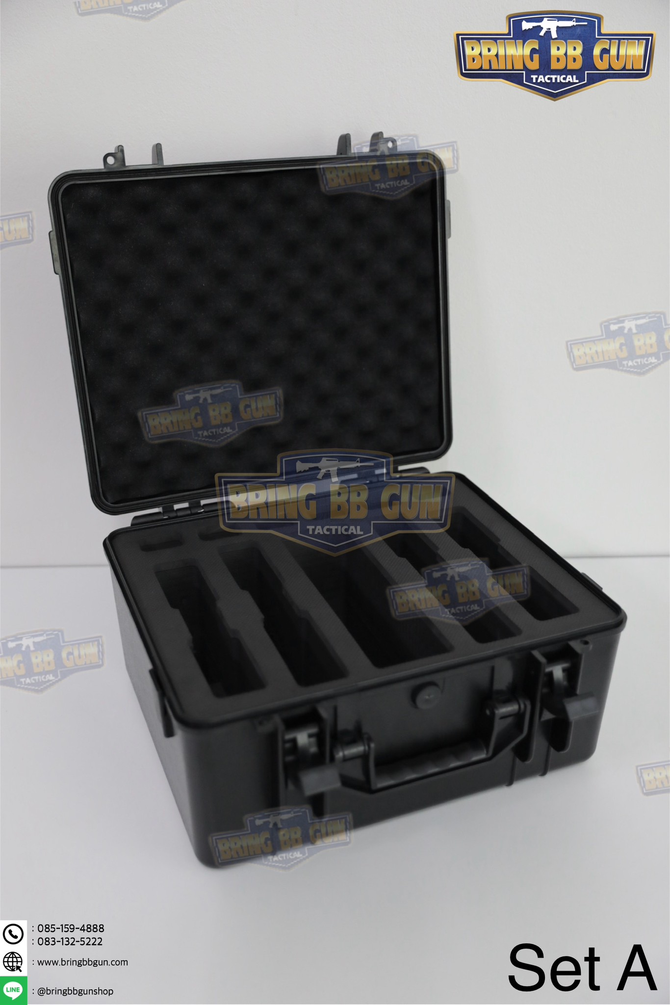 เคสกันกระแทก B8 (กล่องปืนสั้น B8) (Storage Box Built-in Sponge)