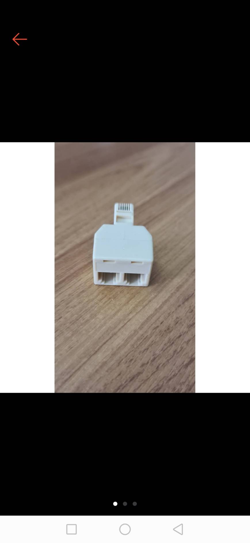 0000086 ตัวแยก แยกสายแลน แบบ 2 ทางสําหรับโทรศัพท์มือถือ อะแดปเตอร์