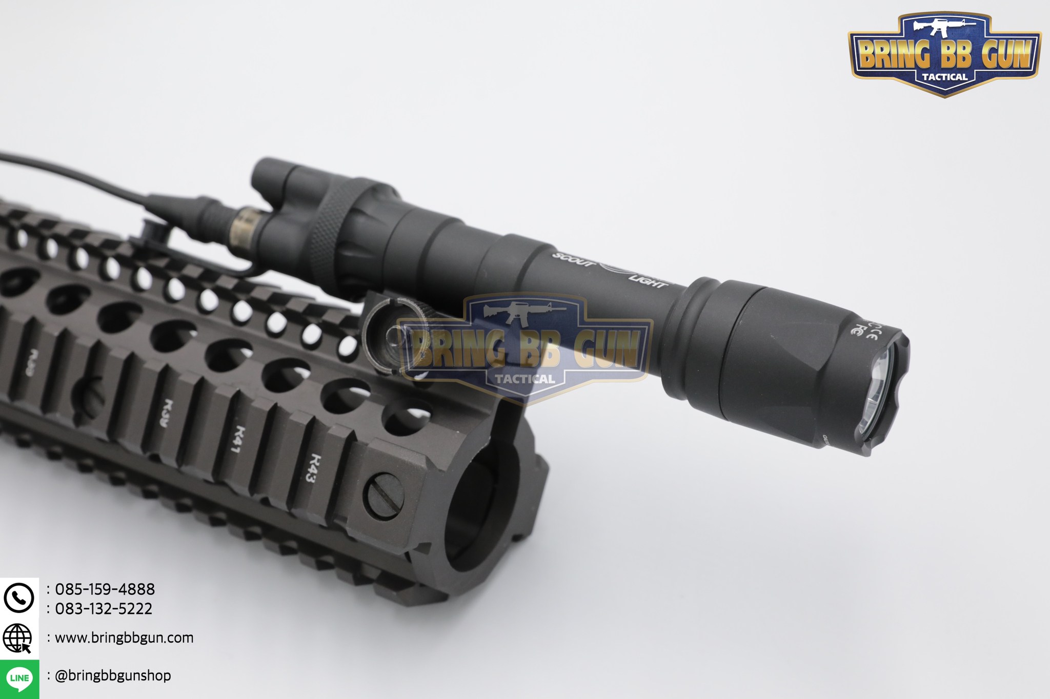 ไฟฉายติดปืน Surefire M600 + สวิตช์ไฟฉาย DS00 (ไฟฉายM600 + สวิตช์ไฟฉายแบบแต่ง) (Surefire + DS00 Weaponlight Tail Switch)