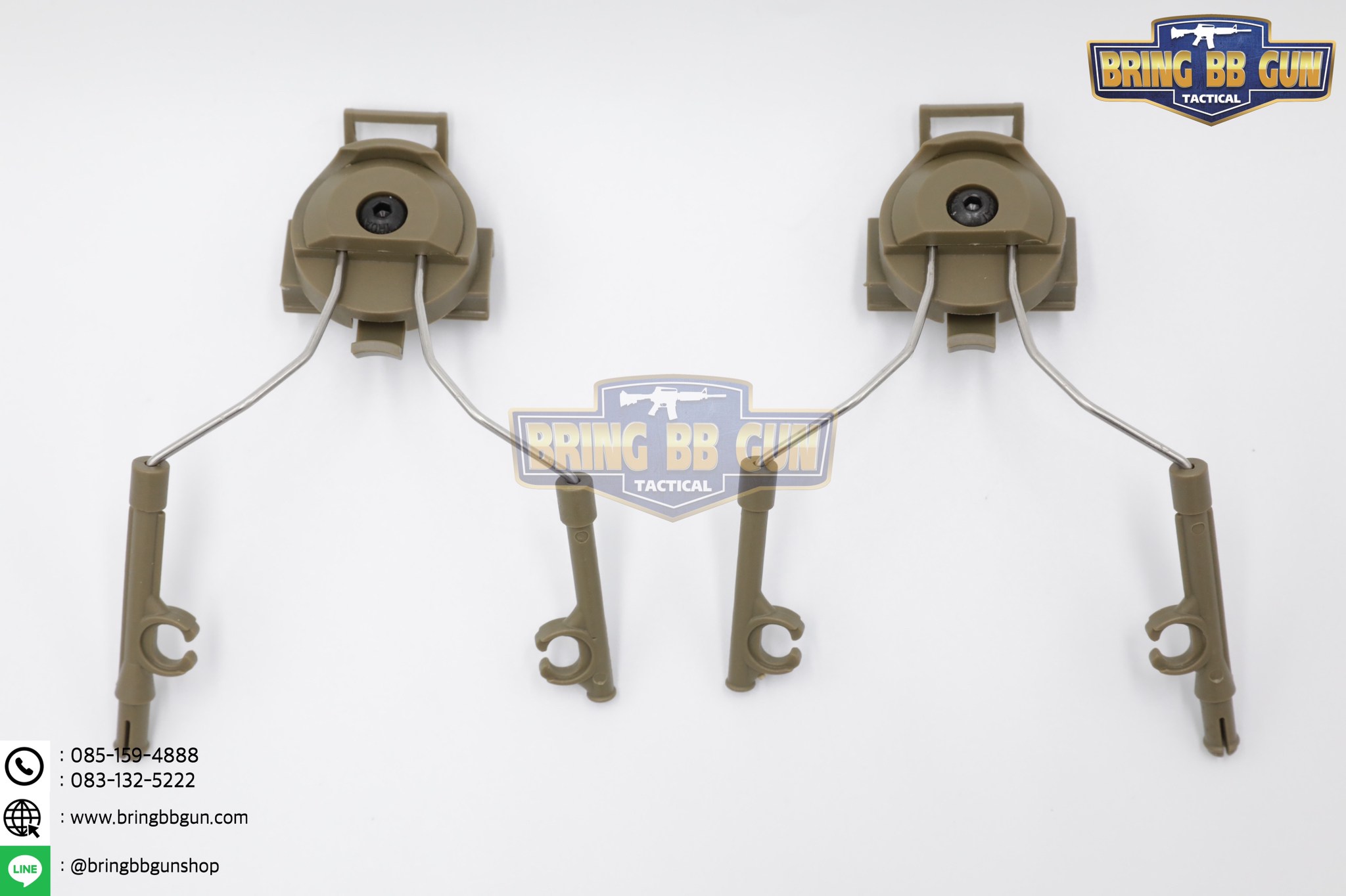 Helmet Rail Suspension Bracket (อแดปเตอร์ขาจับหูฟังใส่รางข้างหมวกฟาส)