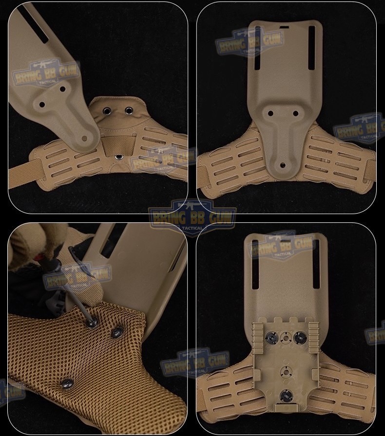 สายรัดต้นขา แบบนวม (ARC RTI DUTY Mount Accessory) (Comfortable Padding Thigh Strap) (Thigh Strap) (Tactical Drop Leg Strap Band)