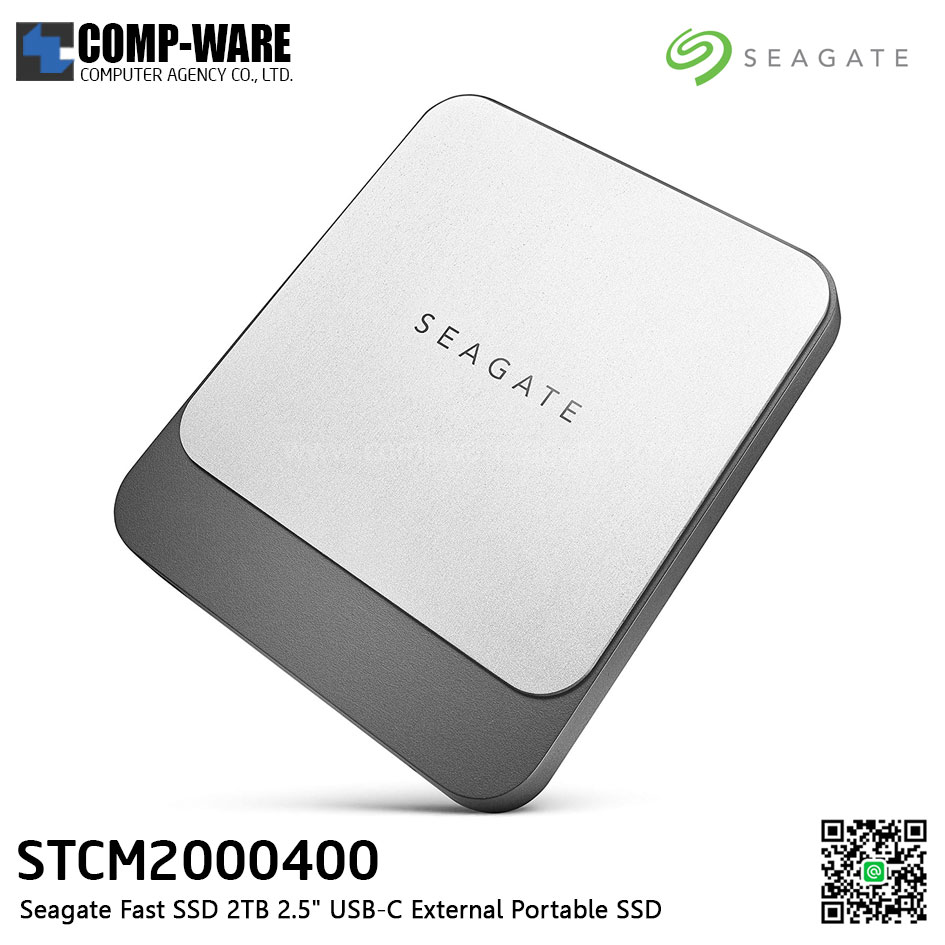 Seagate Fast SSD 2TB 2.5" USB-C External Portable SSD - STCM2000400
