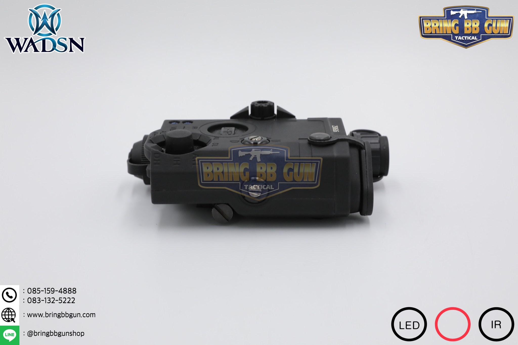 กล่อง PEQ-15 LA-5C Laser Pointer ยี่ห้อ WADSN รุ่น Real Grade (รุ่น Top) รุ่นไฟฉาย และ เลเซอร์สีแดง