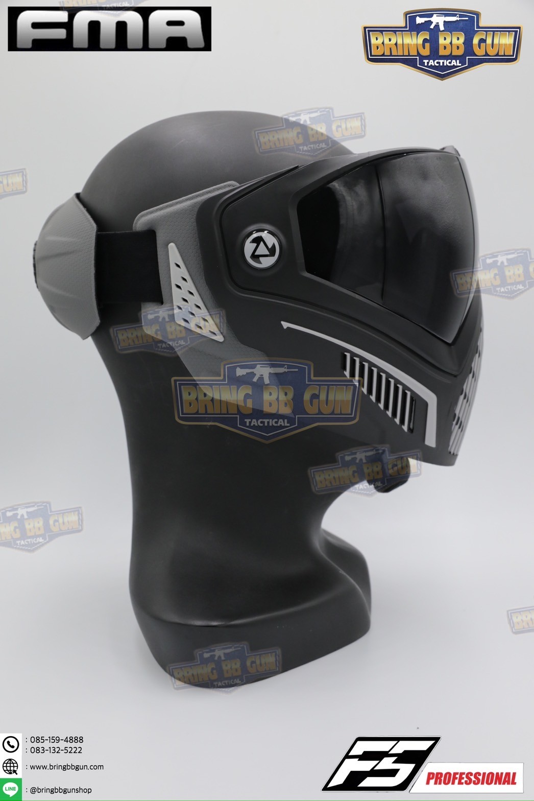 หน้ากาก F5 ยี่ห้อ FMA (FMA F5 STORM GOGGLE MASK) (F5 Professional) (Storm Goggle Mask)