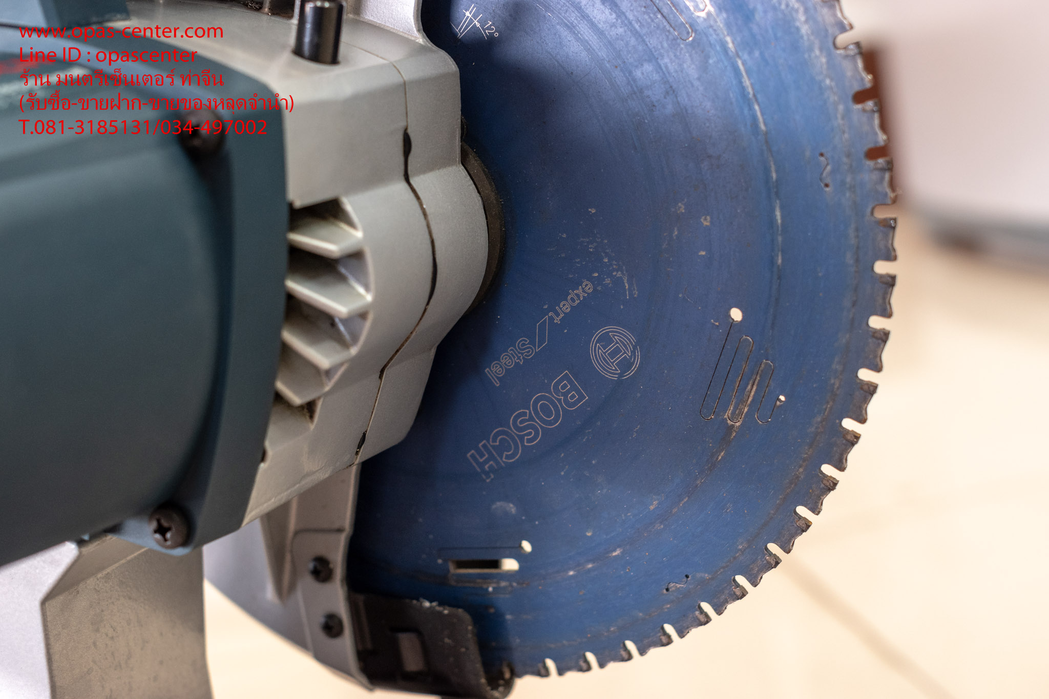 แท่นตัดเหล็ก BOSCH 12" ไร้สะเก็ดไฟ GCD12JL มือสอง ของแท้ สภาพใหม่