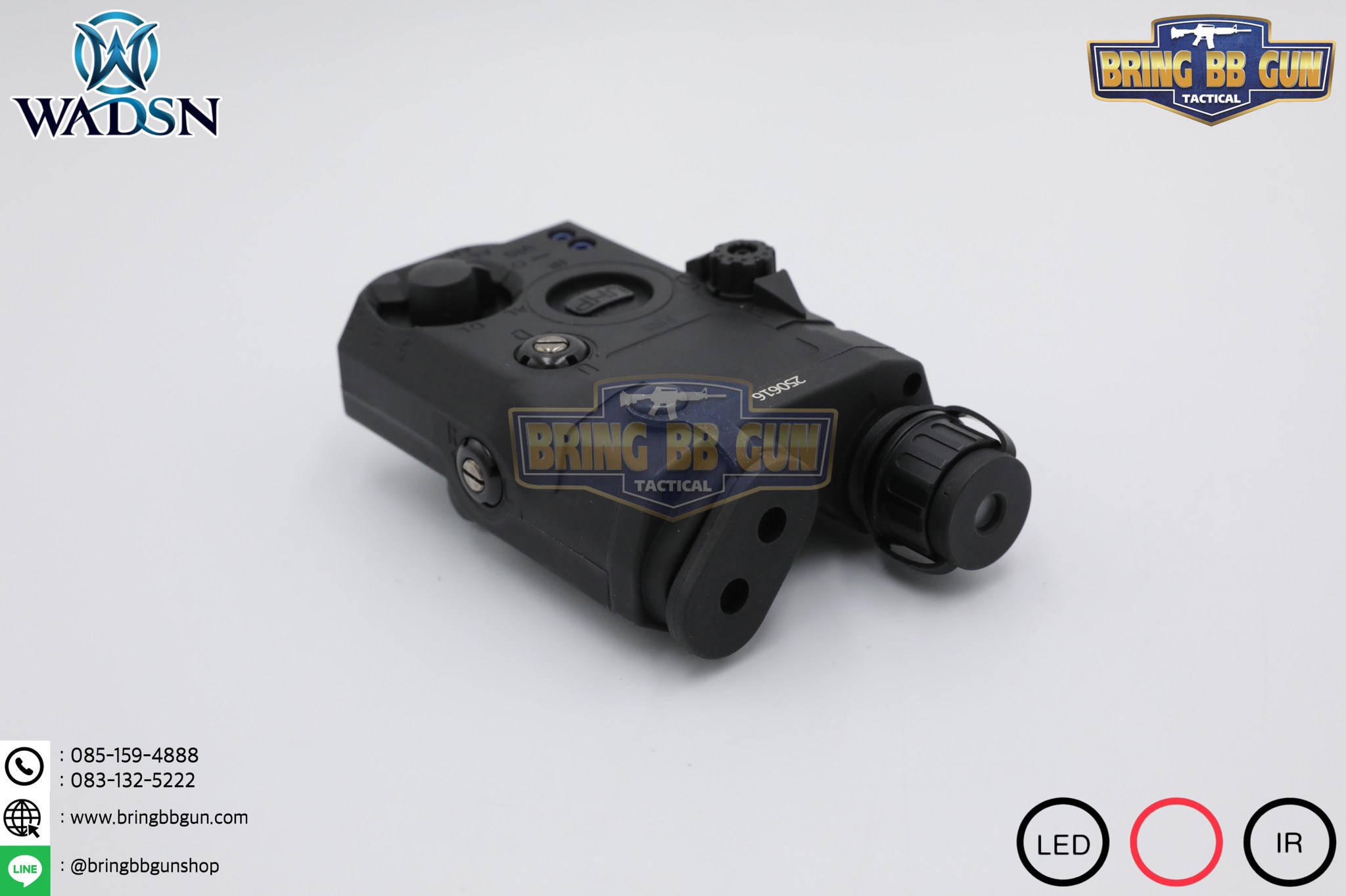 กล่อง PEQ-15 LA-5C Laser Pointer ยี่ห้อ WADSN รุ่น Real Grade (รุ่น Top) รุ่นไฟฉาย และ เลเซอร์สีแดง