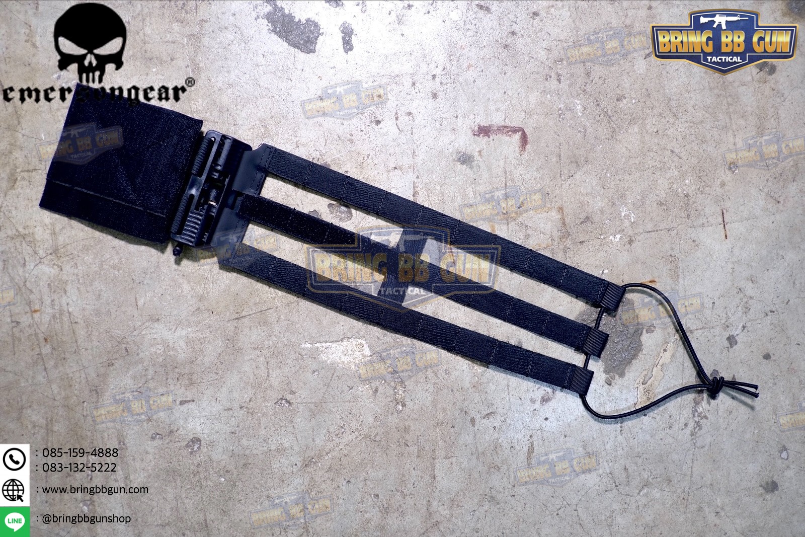 ชุดเซ็ตปลดเสื้อเกราะไว (ชุดสายโอบ-ปลดไว) ยี่ห้อ Emerson (Vest single point quick release Mesh Cummerbund) (Quick Release Cummerbund Set)