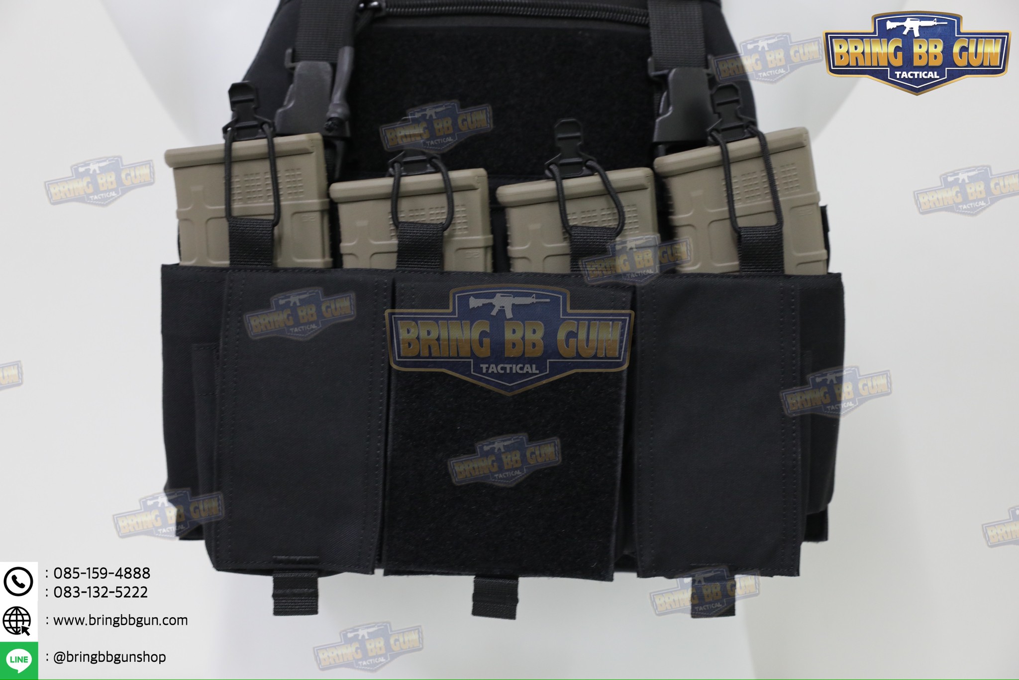 เสื้อเวส FCSK 2.1 (เสื้อเวส FCSK 2.0 + เพ้าแม็กกาซีน4ช่อง) (FCSK 2.1 Plate Carrier) (FCSK 2.0 + 5.56 Quadruple Mag Plate)