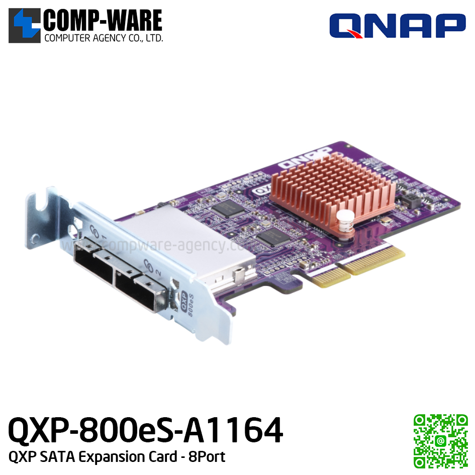 QNAP QXP-800eS-A1164 8-Port PCIe 3.0 SATA Expansion Card - Spare Part